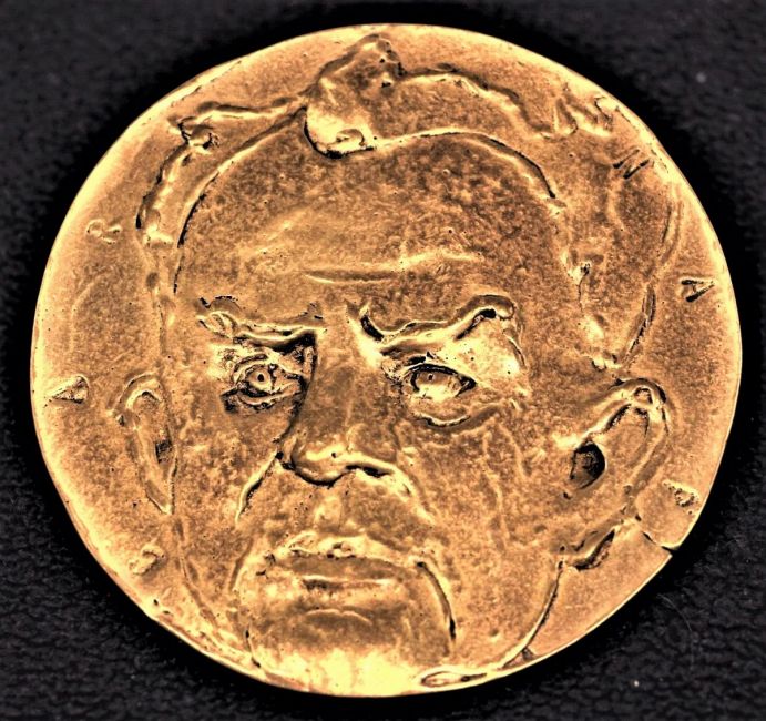 eric claus  rudolf carnap  brons   diameter 5 cm. 300   1882