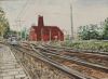 EVERT SALIS  Wijk Leyenburg II  Den Haag  gouache x30 cm. 390 00 4530