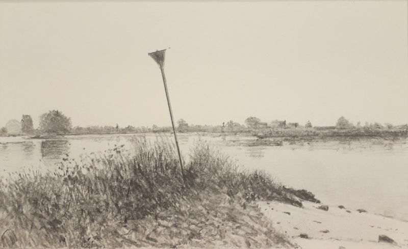 CHRIS NOBELS  De Lek I    potlood x40 cm. 425 00 4865