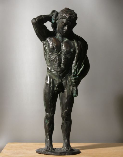 TEUN VAN STAVEREN  Dopo la Doccia  composiet  brons  h 40 cm  nr 1 van 4   1.950 euro 4998