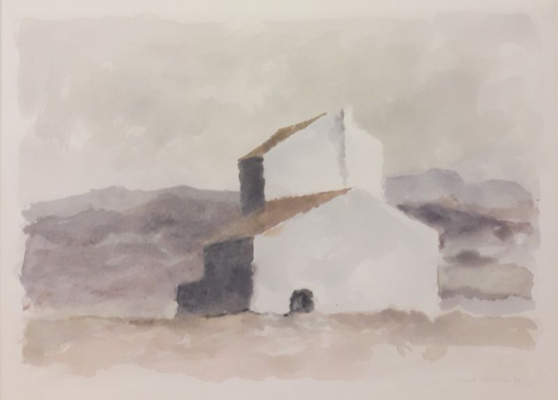 MART KEMPERS   Boerderij Noord Spanje  aquarel x65 cm. 475 0084
