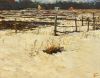 peter bezroukov  besneeuwde akker  olieverf x45 cm. 850 00  565