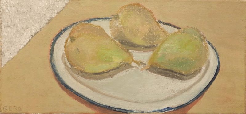 GERO TROIKE  Peren op bord  olieverf x59 cm. 1900 00 5111