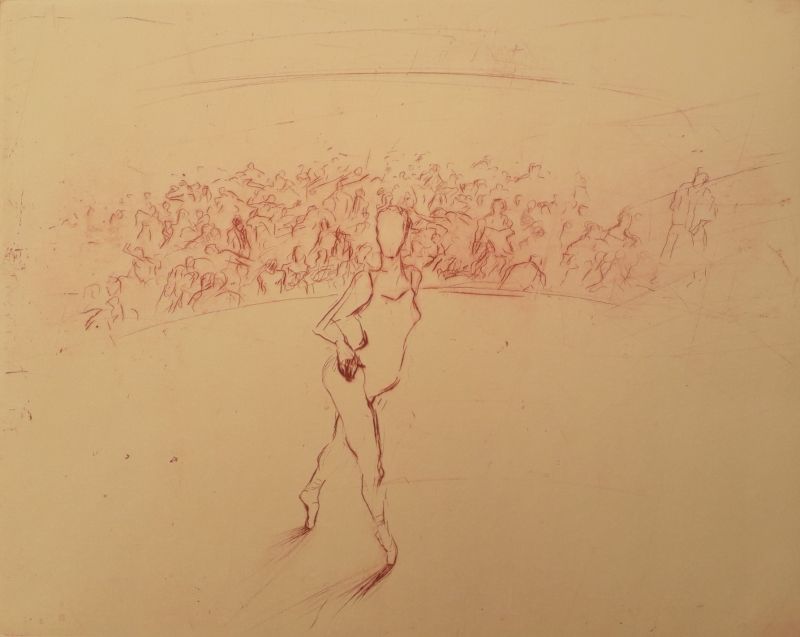 LIESBETH KRAAIJPOEL  Prima ballerina  ets x28 cm. zonder lijst 125 00 5131