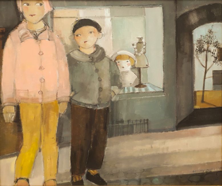 MALGORATA ROZMARYNOWSKA  Sonia and Donald  olieverf x65 cm. 2900 00 5128