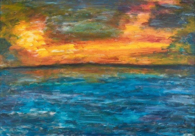 VINCENT FONTANE PENNOCK  Aan de avond  olieverf op doek x100 cm. 6000 00 5186