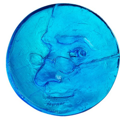 De fotograaf - penning in Venetiaans gietglas