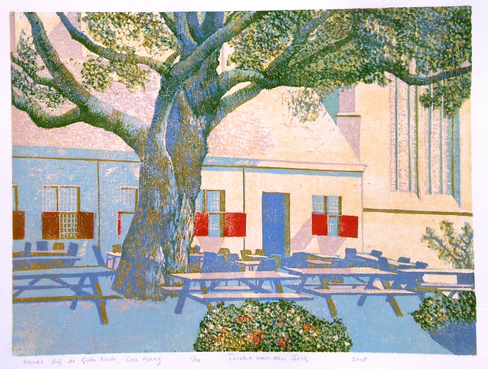 Terras bij de Grote Kerk, Den Haag